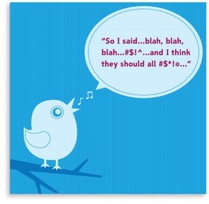This foul-mouthed bird does not know the do's and don'ts of Twitter.