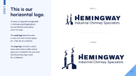 Horizontal Hemingway Chimney Logo.