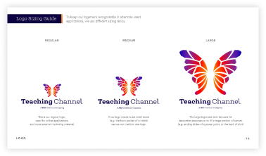 Teaching Channel brand guidelines page 16